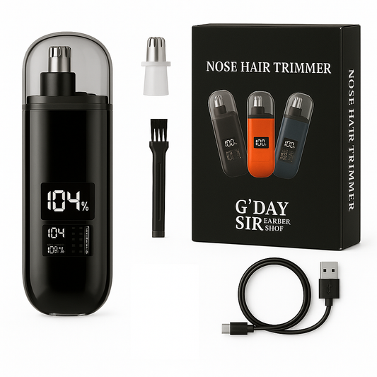 Handheld Portable Nose Hair Trimmer Rechargeable USB-C Clipper Shaver in Black – view 2