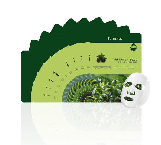 Farmstay Korean Greentea Seed Hydration Facial Mask Sheet(Pack of 10) – view 2