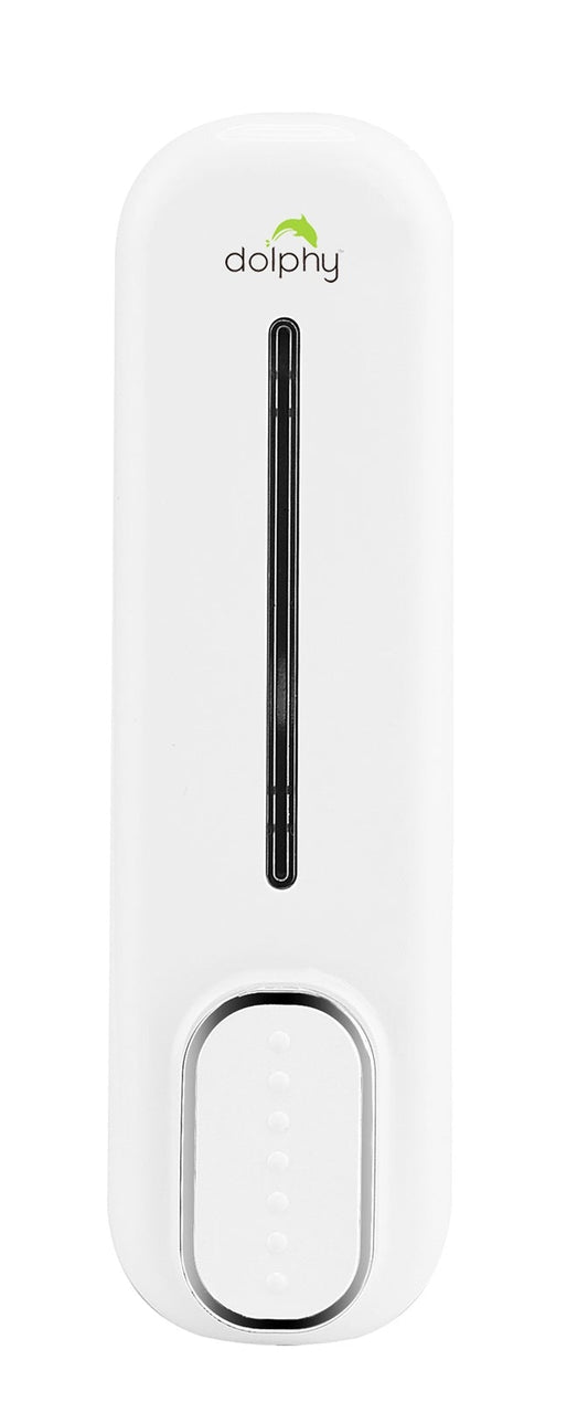 Dolphy Manual Soap Dispenser 300ml DSDR0018, ABS Plastic, Wall Mount, White – view 2 - Auzzistore