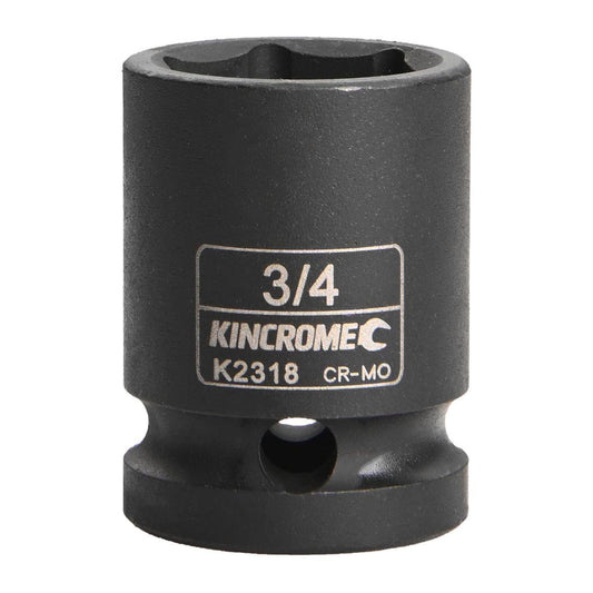Kincrome 3/4 Inch Impact Socket Cr-Mo Steel Rust Resistant 1 Piece - Auzzistore