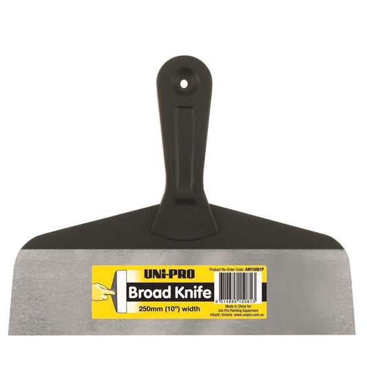 Uni Pro 250mm Broad Knife - Polished Carbon Steel - Flexible - Versatile