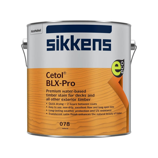 Sikkens 4L Natural Cetol Blx Pro Timber Finish - 4kg - Low Satin - UV Protection - Auzzistore