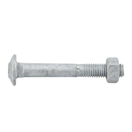 Zenith Cup Head Bolt - M8 x 60mm - Hot Dipped Galvanised - Corrosion Resistant - Auzzistore