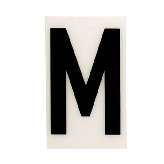 Sandleford 60mm White Self Adhesive House Letter M - Durable Polycarbonate - Auzzistore