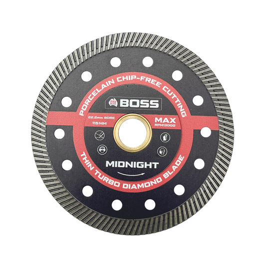 DTA Boss 115mm Midnight Diamond Blade - Precision Cutting - Durable - Auzzistore