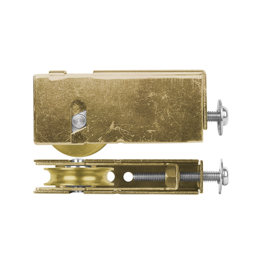 Rolltrak Adjustable Steel Carriage - Brass Roller - 25kg Load - Durable - Auzzistore
