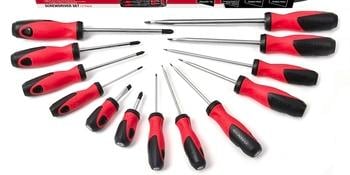 Trojan 13 Piece Screwdriver Set - Chrome Vanadium Steel - 230mm x 50mm x 465mm – view 2