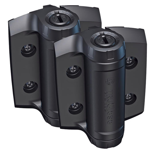 Truclose Heavy Duty Safety Gate Hinges - Adjustable - Black - Durable