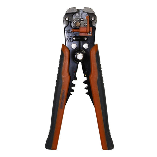 Craftright Automatic Wire Stripper and Crimper - 12-24 AWG - Orange Grey Black - Auzzistore