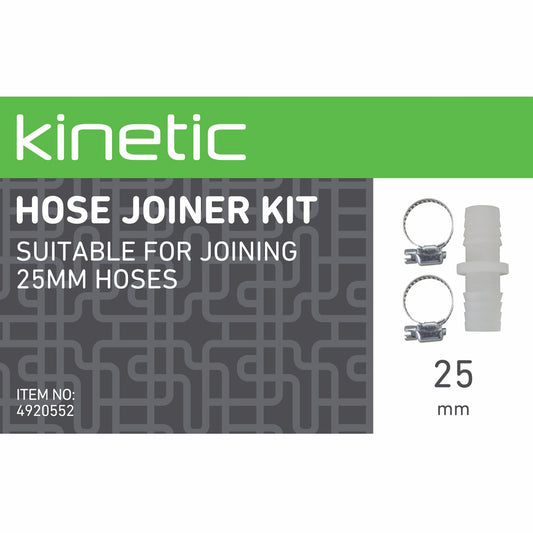 Kinetic 25mm Hose Joiner Kit - 25mm - Polypropylene Carbon Steel - Easy Use – view 2 - Auzzistore