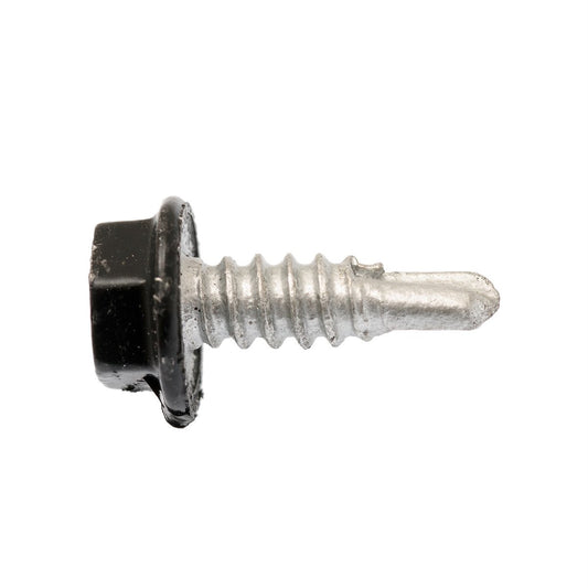 Buildex M10 Black Ebony Hex Head Hi Grip Roof Zip Screws 16mm 100 Box – view 2 - Auzzistore