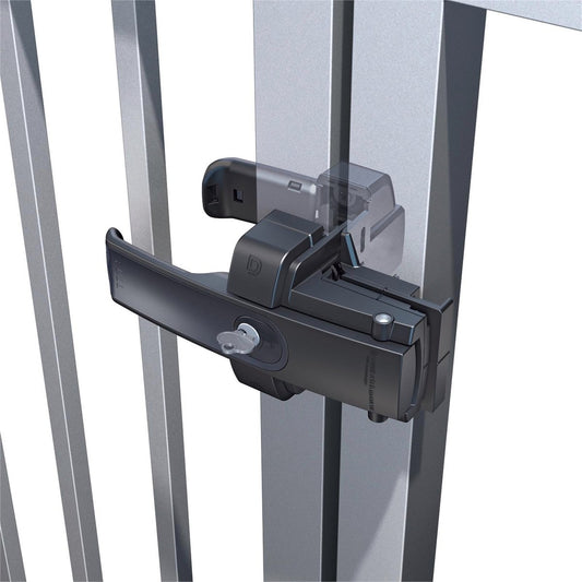 D D Technologies Lokklatch Magnetic Gate Lock - 270mm - Polymer - Secure – view 2 - Auzzistore