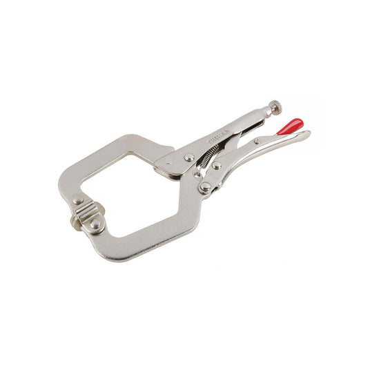 Trojan 150mm C Clamp Locking Pliers - Swivel Pad Jaws - Welding Tool