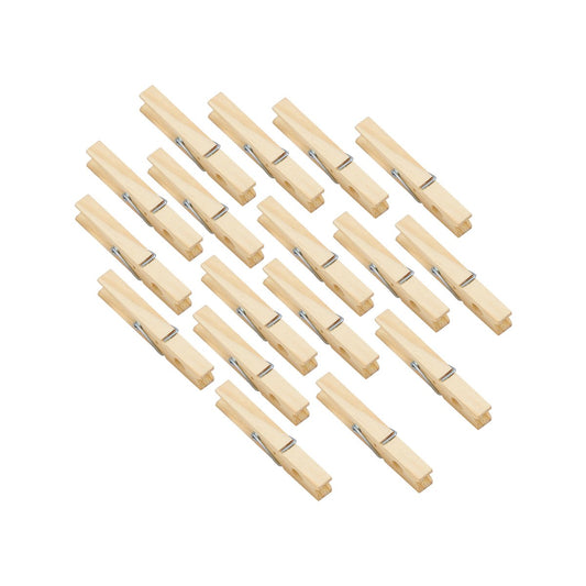 Boxsweden Wooden Clothes Pegs - 100 Pack - 235mm x 30mm x 180mm - Natural – view 2