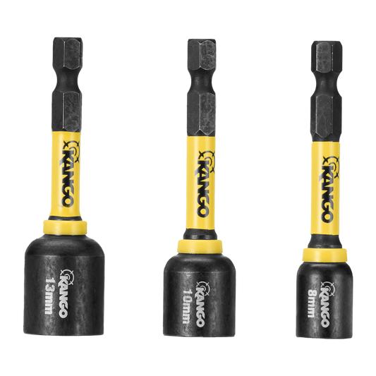 Kango 65mm Hypertorque Magnetic Nut Setters 3 Pack - M5 M6 M8 - High Torque – view 2 - Auzzistore