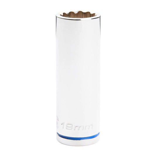 Kincrome Deep Socket - 19mm - Chrome Vanadium Steel - Rust Resistant - Auzzistore