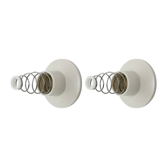 Shaw Mason Ivory Plastic Wall Flange Pair - Durable Plumbing Connection - Auzzistore