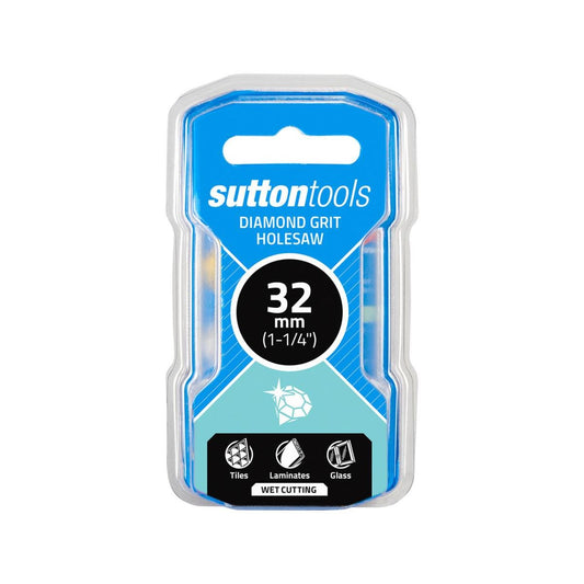 Sutton Tools 32mm Diamond Grit Holesaw - Steel - Long Life - Heat Dissipation - Auzzistore