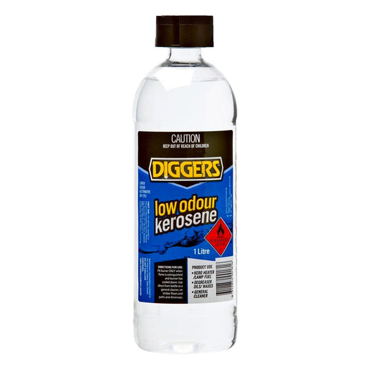 DIGGERS™ Low Odour Kerosene 1L Clean Burning Fuel For Heaters - Auzzistore