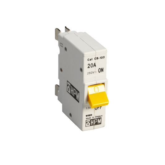 HPM Plug-In Circuit Breaker - 20 Amp - Plastic - Overload Protection - Auzzistore