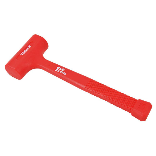 Trojan Deadblow Hammer - 16oz 1lb - Non-Marring - Black - Durable Handle – view 2 - Auzzistore