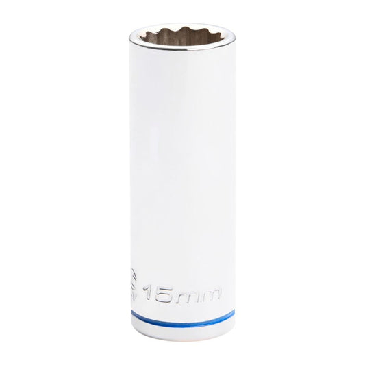 Kincrome 15mm Deep Socket - Chrome Vanadium Steel - Rust Resistant - Auzzistore