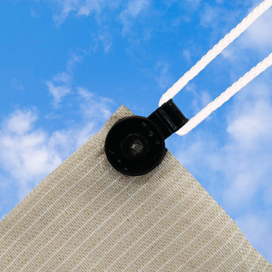 Coolaroo Shade Cloth Round Clips - 12 Pack - 120mm x 12mm - Black - Heavy-Duty – view 2