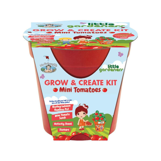 Mr Fothergill Mini Tomato Grow Kit - Bamboo Pot - Fun Family Activity - Auzzistore