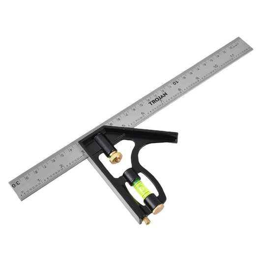 Trojan Combination Square - 300mm - Accurate Measuring Tool - Depth Gauge – view 2 - Auzzistore