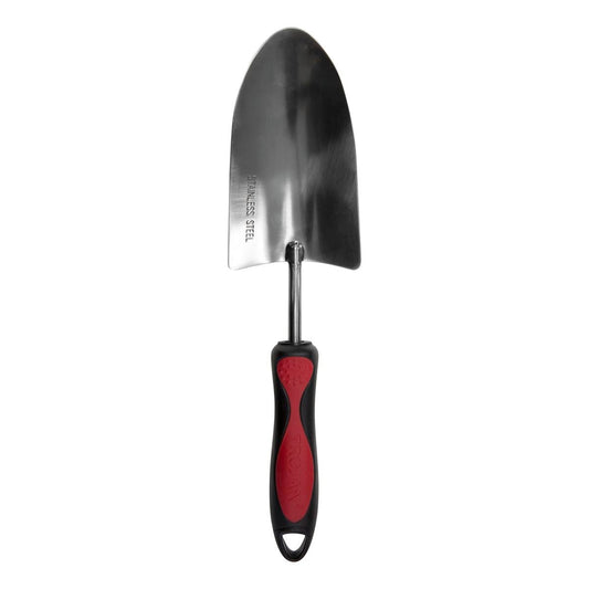 Trojan Hand Trowel - Stainless Steel - 80mm - TPR Grip - Rust Resistant - Auzzistore
