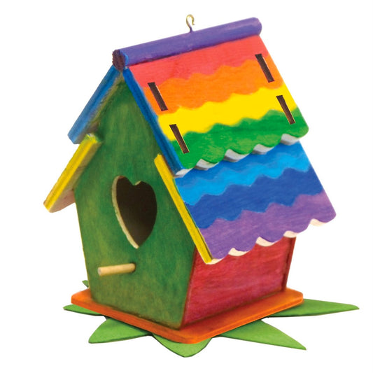Boyle Crafty Kits Birdhouse Storage Box - Wood - 90mm x 115mm - Fun – view 2 - Auzzistore