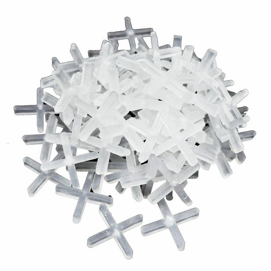 QEP 5mm Cross Tile Spacers - 600 Pack - Polypropylene - Professional Finish - Auzzistore