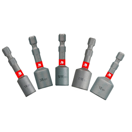 Diablo 5 Piece Nutsetter Set - 1/4" to 1/2" - Durable & Impact Resistant – view 2 - Auzzistore