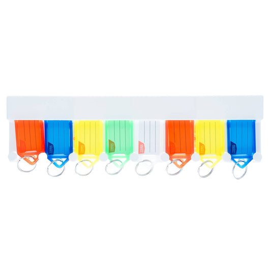 Taskmaster Key Tag Organiser 8 Pack - Key Tags - Assorted Colours - Durable – view 2