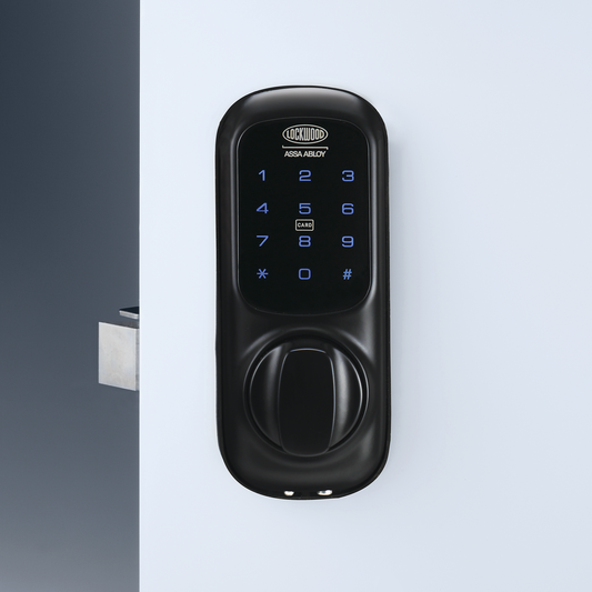 Lockwood 001touch Plus Smart Deadlatch - Matt Black - Auto Unlock - DoorSense™ – view 2
