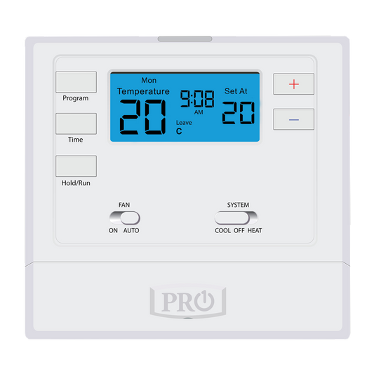 Pro1 T605 2 Thermostat - Programmable - 120mm x 110mm - White – view 2 - Auzzistore
