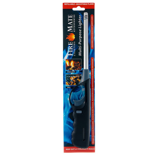 Firemate Gas Lighter - 100mm - Plastic - Refillable - Adjustable Flame – view 2 - Auzzistore
