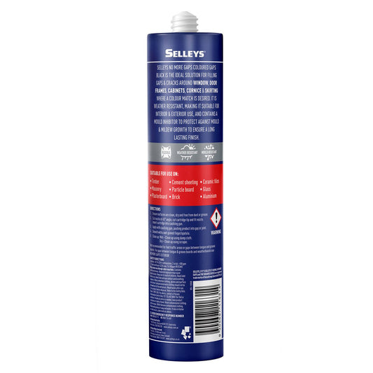 Selleys No More Gaps - 450g Black Interior Flexible Gap Filler - Mould Resistant – view 2 - Auzzistore