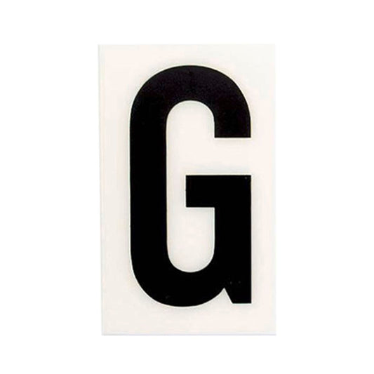 Sandleford 60mm White Self Adhesive House Letter G - Polycarbonate - Durable