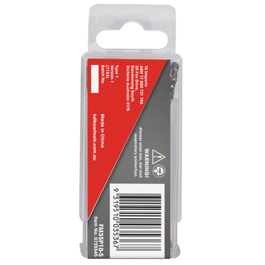 Full Boar 5mm M35 Cobalt Drill Bit 10 Pack - Precision Drilling - Durable – view 2 - Auzzistore