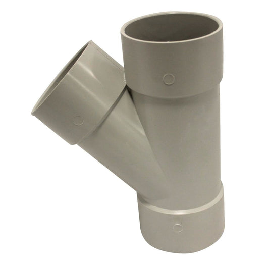 Holman 50mm PVC DWV Plain Junction 45 Deg Grey Durable Connection - Auzzistore
