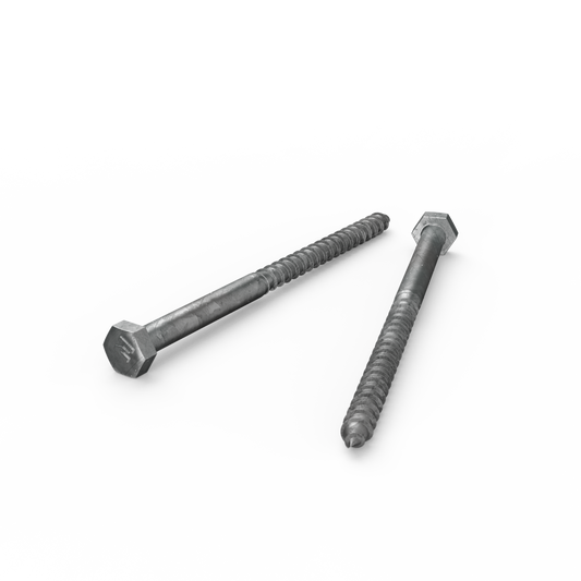 Zenith Hot Dip Galvanised Hex Head Coach Screws M6 x 100mm Each - Auzzistore
