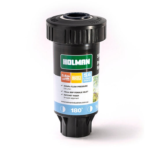Holman 50mm Fixed Pop Up Sprinkler Half Spray Plastic Easy Installation – view 2 - Auzzistore
