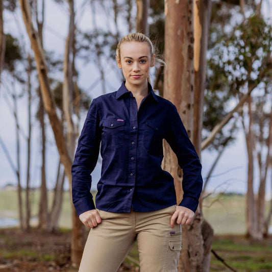 Green Hip Long Sleeve Shirt - Size 14 - Navy Blue - UPF 50+ Sun Protection – view 2