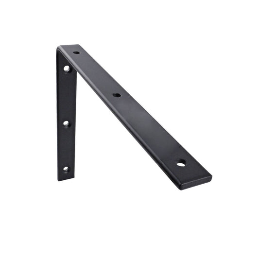 Carinya Black Angle Bracket 250x200mm Powder Coated Steel Heavy-Duty - Auzzistore