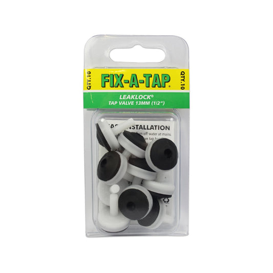 Fix-A-Tap 13mm 1/2" Leaklock Tap Valve 10 Pack EDPM Rubber Leak Free – view 2 - Auzzistore