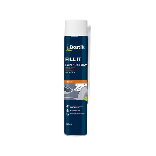 Bostik Fill It Expanda Foam - 750ml - Polyurethane - Airtight Seal - Auzzistore