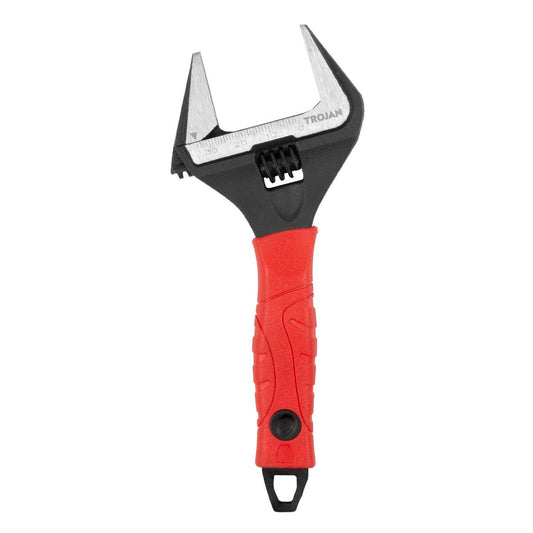 Trojan Adjustable Wide Mouth Wrench - 150mm - Soft Grip - Plumbing Use