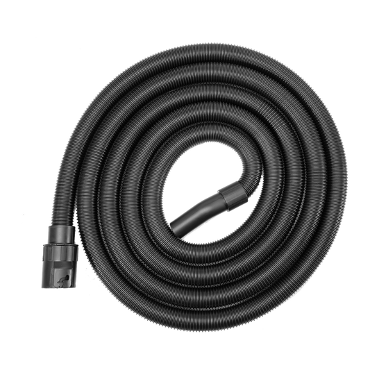 Powerfit Workshop Vacuum - 5m Extra Long Hose - Black - Durable & Flexible