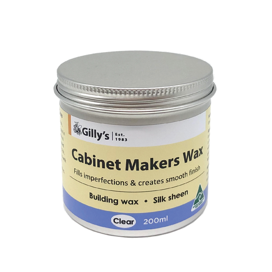 Gilly Cabinet Makers Wax - 200ml - Beeswax - Fills Cracks and Defects
